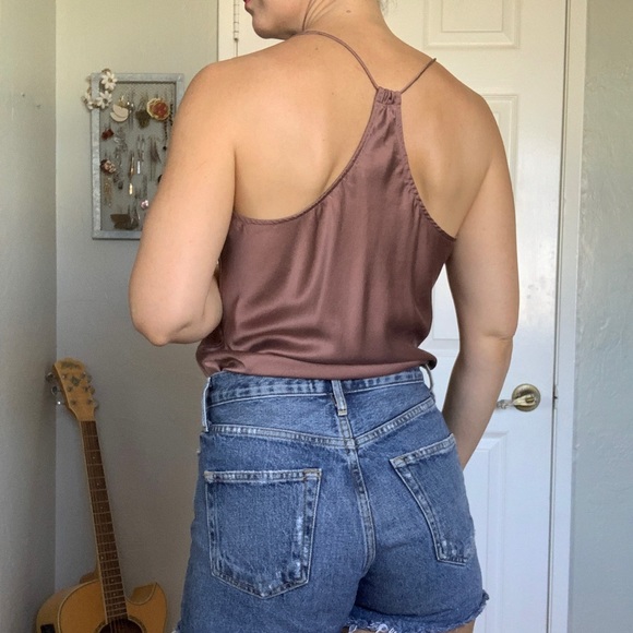 Theory silk cami, mauve, size p - Picture 3 of 5